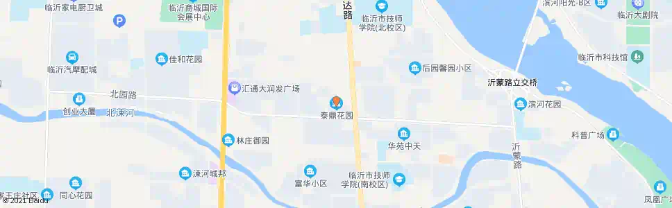 临沂泰鼎花园_公交站地图_临沂公交_妙搜公交查询2025