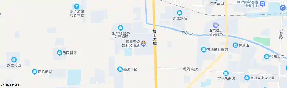 临沂豪德陶瓷建材装饰城_公交站地图_临沂公交_妙搜公交查询2025