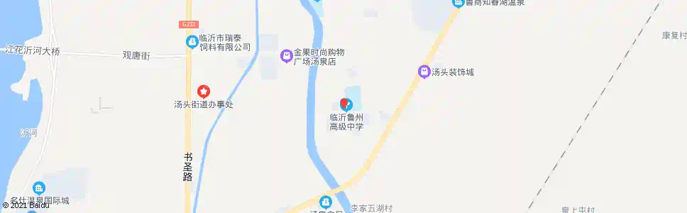 临沂汤头中学_公交站地图_临沂公交_妙搜公交查询2025