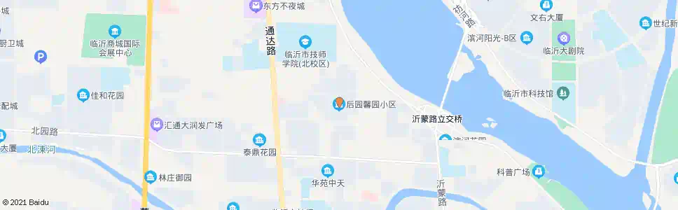 临沂后园馨园小区_公交站地图_临沂公交_妙搜公交查询2025