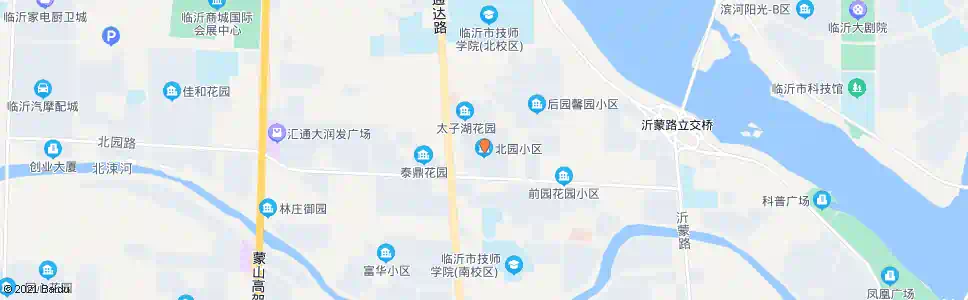 临沂北园小区_公交站地图_临沂公交_妙搜公交查询2025
