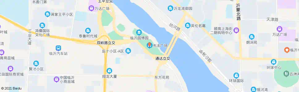临沂书法广场_公交站地图_临沂公交_妙搜公交查询2025
