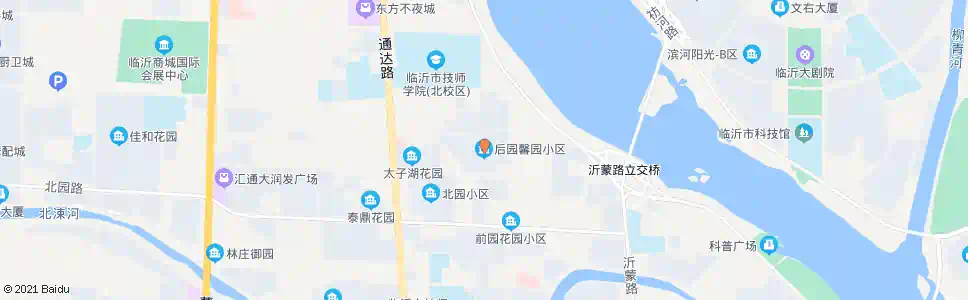 临沂后园馨园小区西区_公交站地图_临沂公交_妙搜公交查询2025