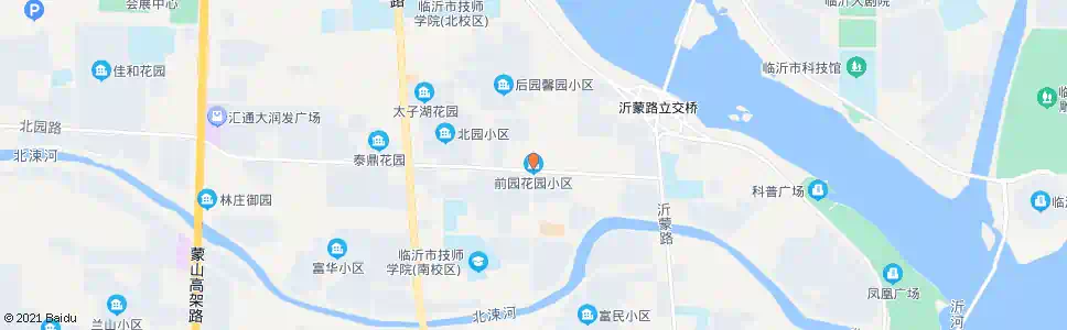 临沂前园小区_公交站地图_临沂公交_妙搜公交查询2025
