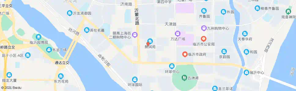 临沂朗润苑_公交站地图_临沂公交_妙搜公交查询2025