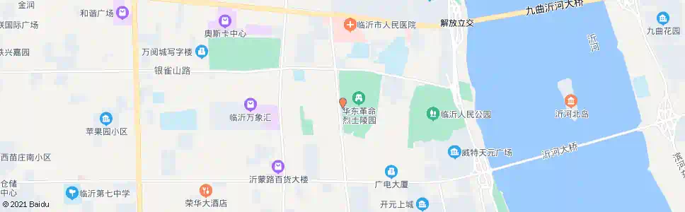 临沂烈士陵园_公交站地图_临沂公交_妙搜公交查询2025