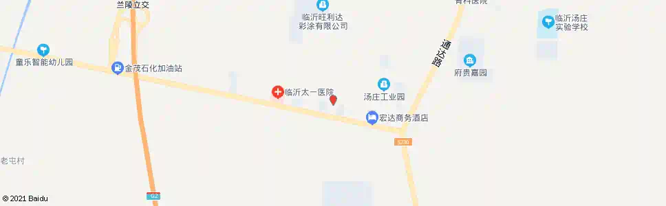 临沂汤庄加油站_公交站地图_临沂公交_妙搜公交查询2025
