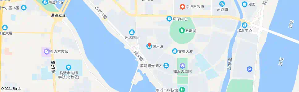临沂银河中央公园_公交站地图_临沂公交_妙搜公交查询2025
