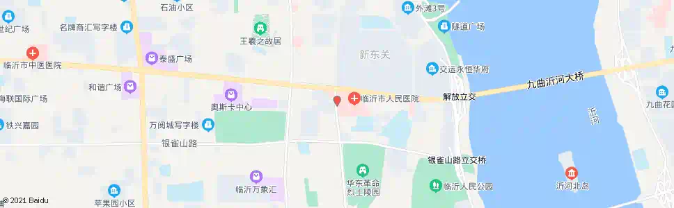 临沂市人民医院西门_公交站地图_临沂公交_妙搜公交查询2025