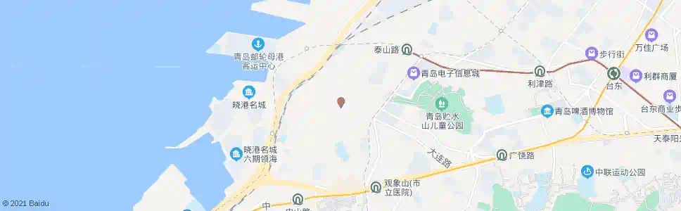 青岛广东路_公交站地图_青岛公交_妙搜公交查询2025