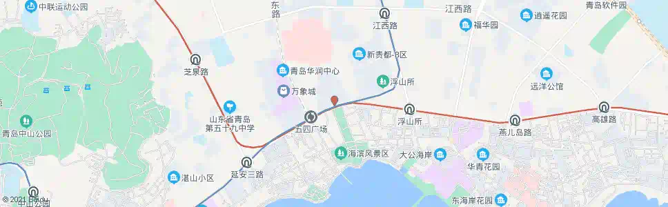 青岛西韩(黑龙江路)_公交站地图_青岛公交_妙搜公交查询2025