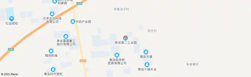 青岛阜安第二工业园_公交站地图_青岛公交_妙搜公交查询2025