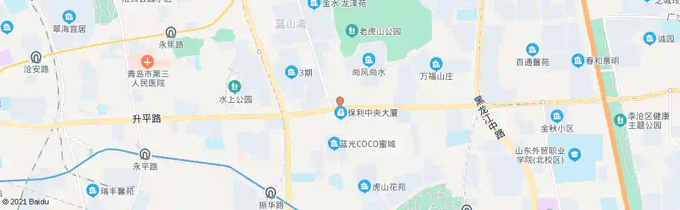 青岛虎山军体中心_公交站地图_青岛公交_妙搜公交查询2025