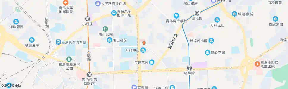 青岛第六医院_公交站地图_青岛公交_妙搜公交查询2025