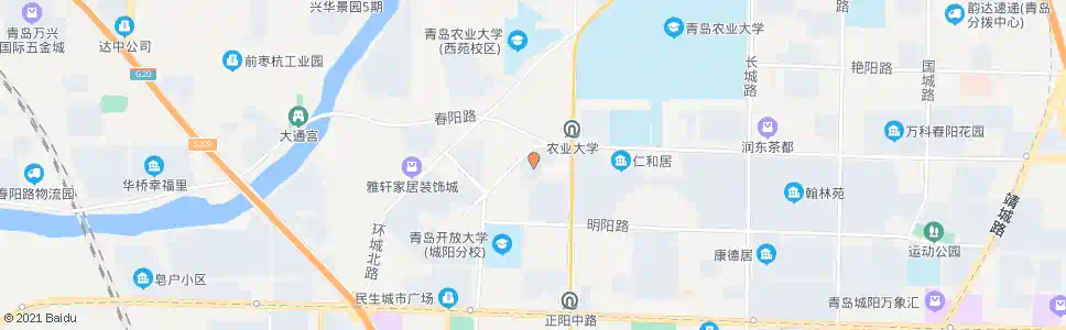 青岛阳光丽苑_公交站地图_青岛公交_妙搜公交查询2025