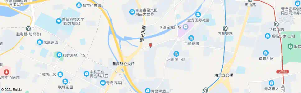 青岛青山路(重庆南路)_公交站地图_青岛公交_妙搜公交查询2025