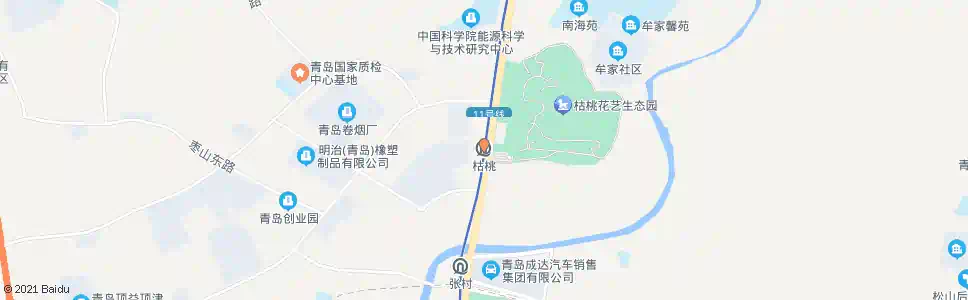 青岛枯桃(临时站)_公交站地图_青岛公交_妙搜公交查询2025