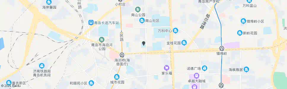 青岛鞍山二路小学_公交站地图_青岛公交_妙搜公交查询2025