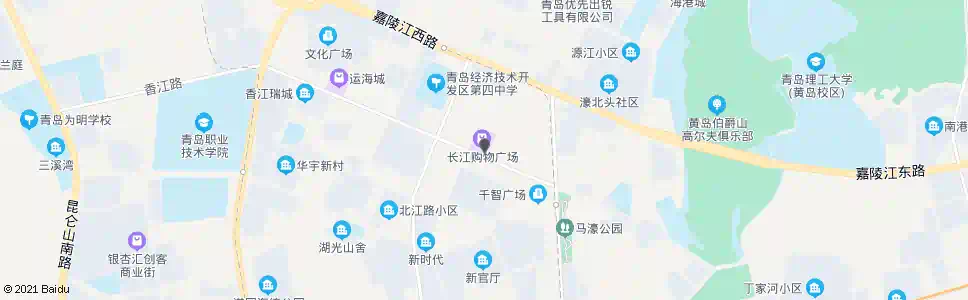 青岛鸿满春江美食广场_公交站地图_青岛公交_妙搜公交查询2025
