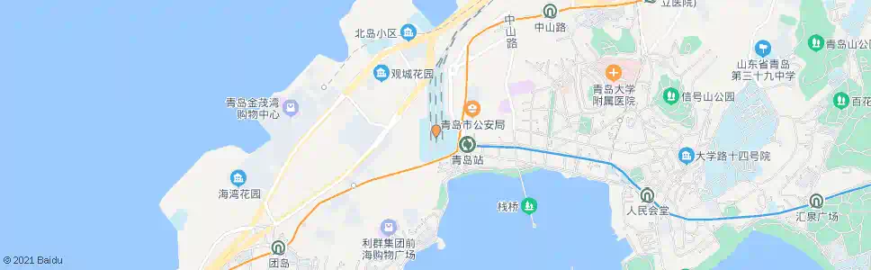 青岛火车站(开发区)_公交站地图_青岛公交_妙搜公交查询2025