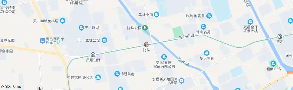 青岛隐珠_公交站地图_青岛公交_妙搜公交查询2025