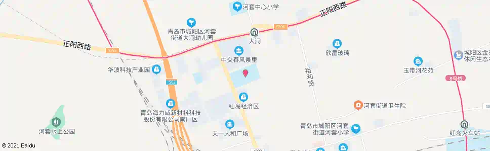 青岛城阳八中_公交站地图_青岛公交_妙搜公交查询2025