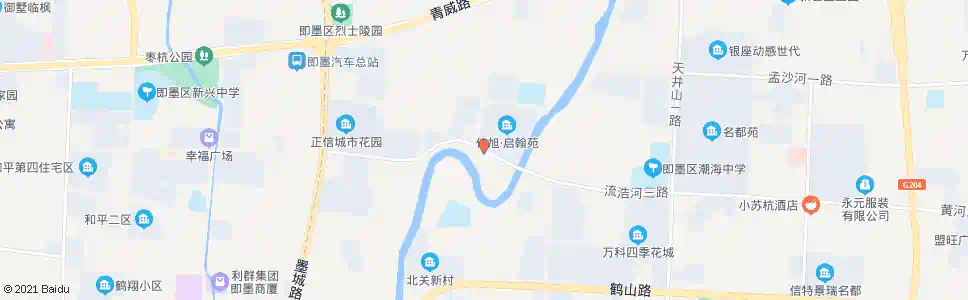 青岛启翰苑小区_公交站地图_青岛公交_妙搜公交查询2025