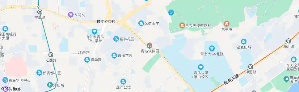 青岛市南软件园_公交站地图_青岛公交_妙搜公交查询2025