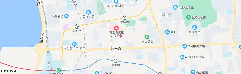 青岛永安路_公交站地图_青岛公交_妙搜公交查询2025