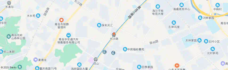 青岛长沙路站_公交站地图_青岛公交_妙搜公交查询2025