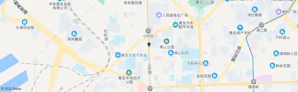 青岛小村庄_公交站地图_青岛公交_妙搜公交查询2025
