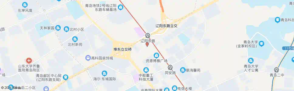 青岛海尔路(汽车东站北)_公交站地图_青岛公交_妙搜公交查询2025