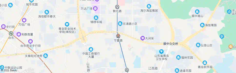青岛宁夏路站_公交站地图_青岛公交_妙搜公交查询2025