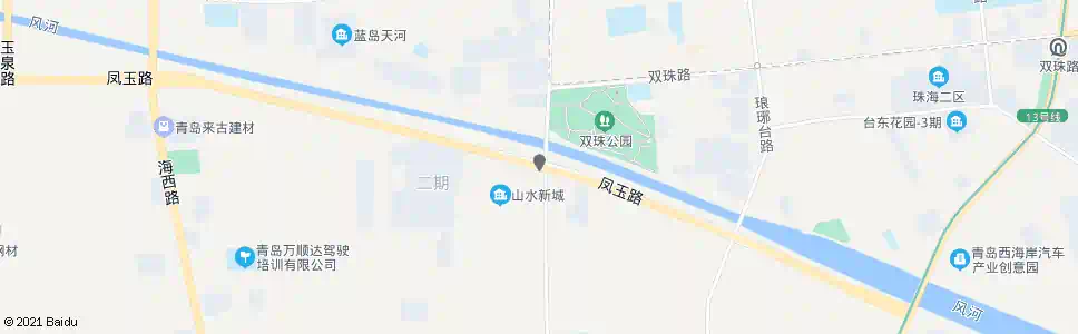 青岛山水新城东_公交站地图_青岛公交_妙搜公交查询2025