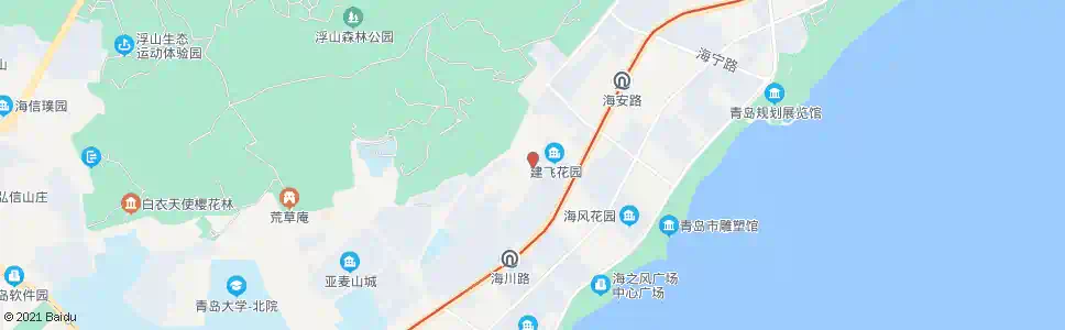 青岛碧佛林山庄_公交站地图_青岛公交_妙搜公交查询2025