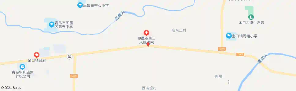 青岛即墨二院_公交站地图_青岛公交_妙搜公交查询2025
