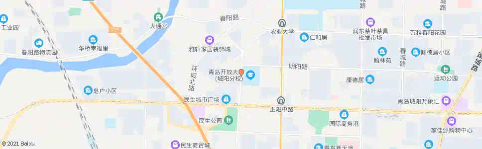 青岛职教中心西_公交站地图_青岛公交_妙搜公交查询2025