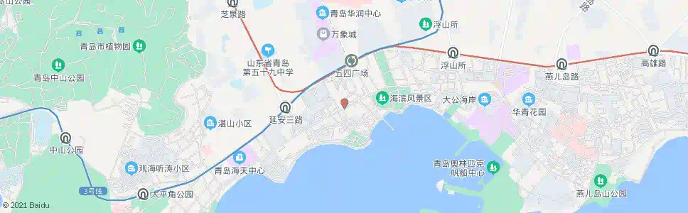 青岛东海路_公交站地图_青岛公交_妙搜公交查询2025