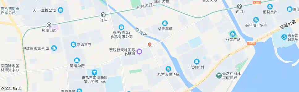青岛红星美凯龙站_公交站地图_青岛公交_妙搜公交查询2025