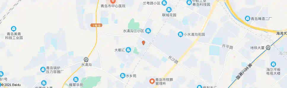 青岛水清沟二小区_公交站地图_青岛公交_妙搜公交查询2025