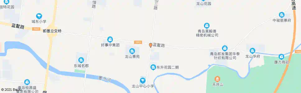 青岛龙山办事处_公交站地图_青岛公交_妙搜公交查询2025