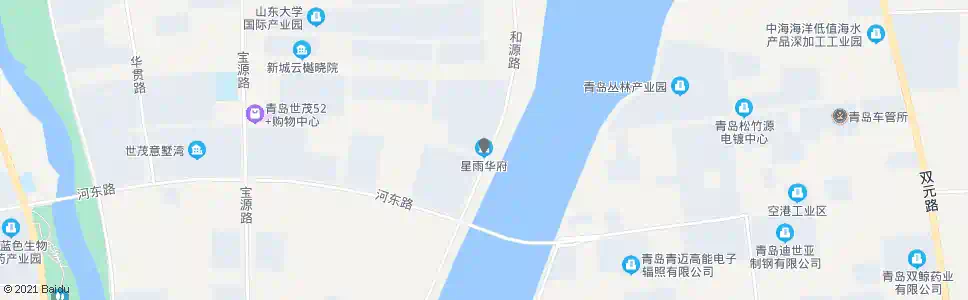 青岛星雨华府_公交站地图_青岛公交_妙搜公交查询2025