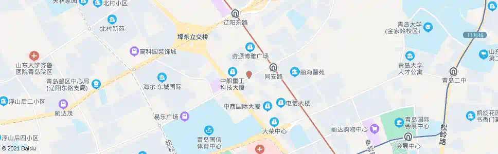 青岛同安路翠岭路_公交站地图_青岛公交_妙搜公交查询2025
