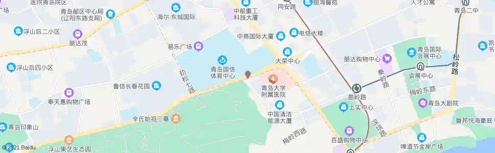 青岛国信体育馆南门_公交站地图_青岛公交_妙搜公交查询2025