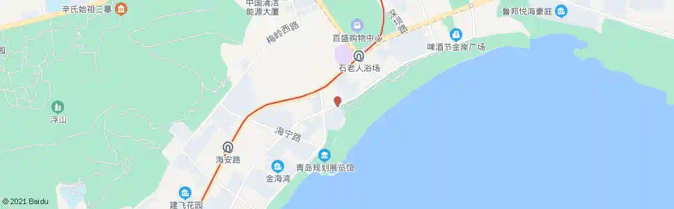 青岛海口路东海东路_公交站地图_青岛公交_妙搜公交查询2025