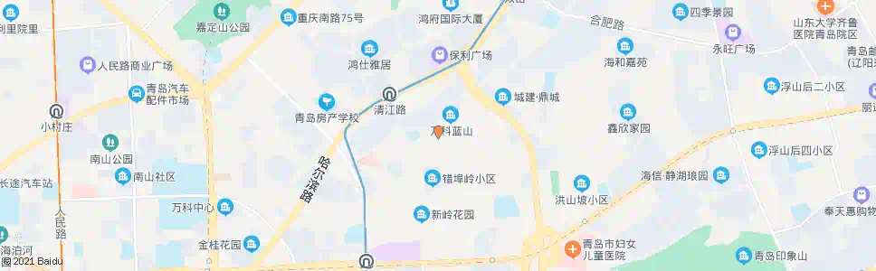 青岛错埠岭小区_公交站地图_青岛公交_妙搜公交查询2025