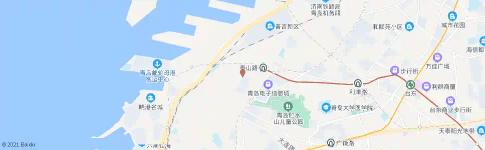青岛铁山路(铁山路)_公交站地图_青岛公交_妙搜公交查询2025