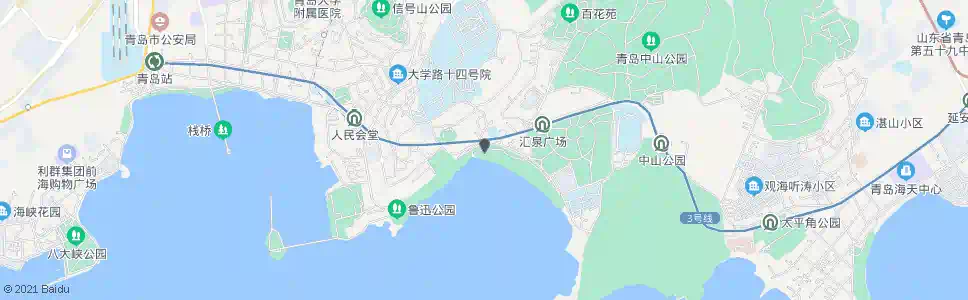 青岛八警区_公交站地图_青岛公交_妙搜公交查询2025