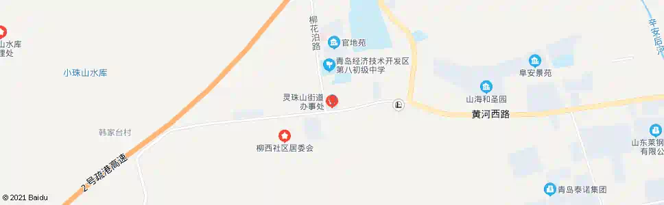 青岛珠山办事处_公交站地图_青岛公交_妙搜公交查询2025