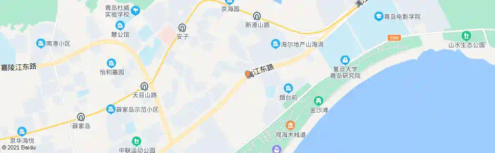 青岛北船职工公寓_公交站地图_青岛公交_妙搜公交查询2025